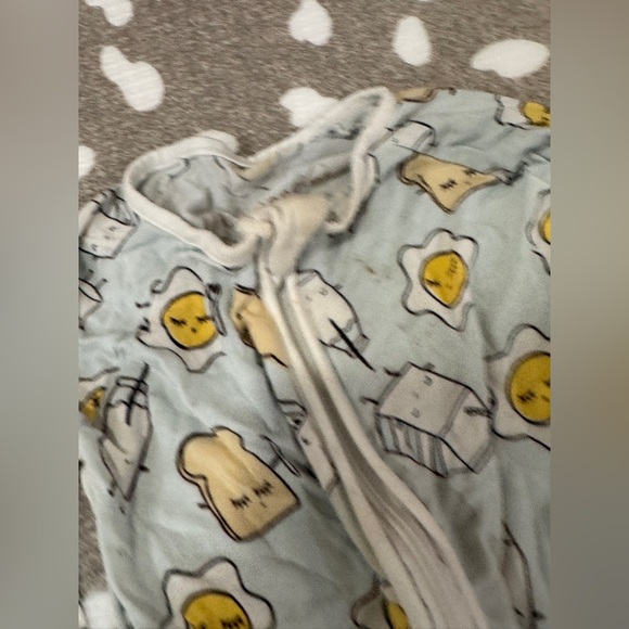 Lot of 6 bamboo footies shortie romper onesie baby boy checkered dogs animals - Picture 10 of 14